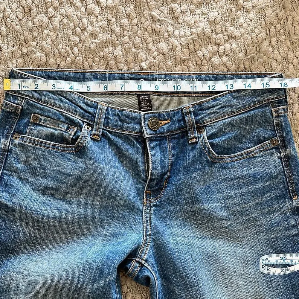 GAP 1969 Straight Cropped Cuffed Jeans Size 8/29 R - Picture 6 of 8